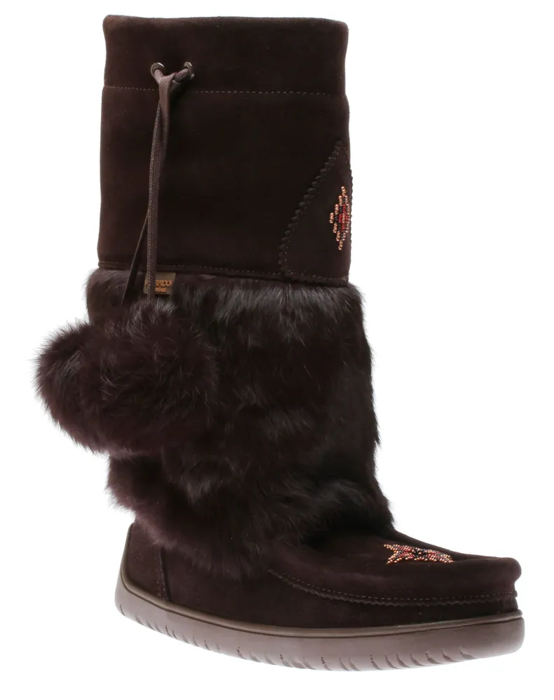 Waterproof Snowy Owl Mukluk Dark Brown Winter Boot