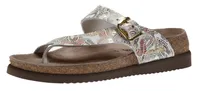 Helen Plus Wide Width Beige Pompei Thong Sandal