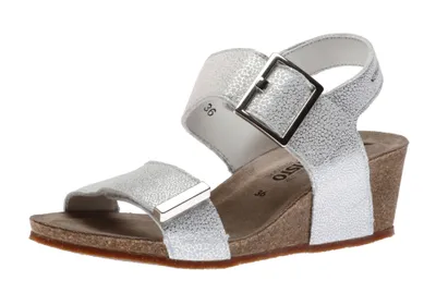 Morgana Silver Wedge Sandal