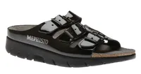 Zach Black Patent Slide Sandal