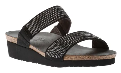 Bianca Black Slide Sandal