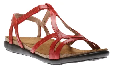 Dorith Red Leather Sandal