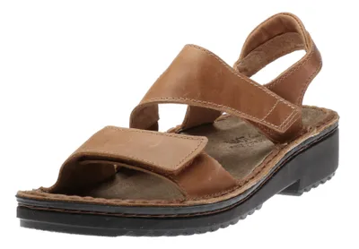 Enid Brown Leather Sandal