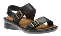 Soprano Black Leather Sandal