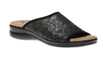 Ladies Silver Slide Sandal