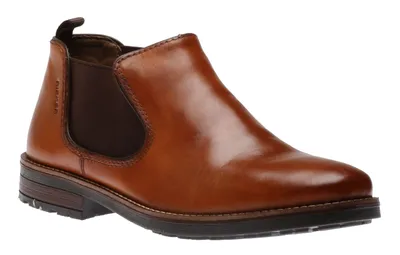 Clermont Tan Brown Leather Slip-On Chelsea Ankle Boot