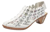 Massa White Multicolour Woven Sandal