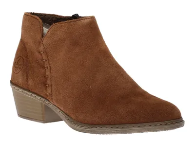 Samtcalf Brown Suede Leather Ankle Boot