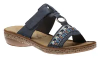 Morelia Blue Beading Slide Sandal