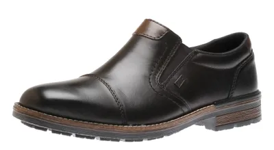 Clarino Black Leather Water- Resistant Slip-On Dress Shoe