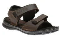 Darwyn Brown Leather Quarter-Strap Sports Sandal