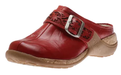 Milla 122 Hibiscus Red Leather Clog