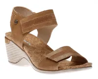 Calgary 03 Tan Brown Wedge Sandal