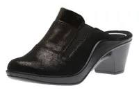 Mokassetta 257 Black Metallic Suede Clog