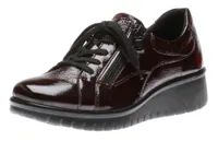 Varese 22 Bordo Wine Lace-Up Wedge Sneaker