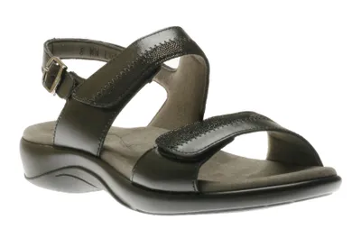 Nudu Black Midnight Heel Strap Sandal