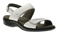 Nudu White Heel Strap Sandal