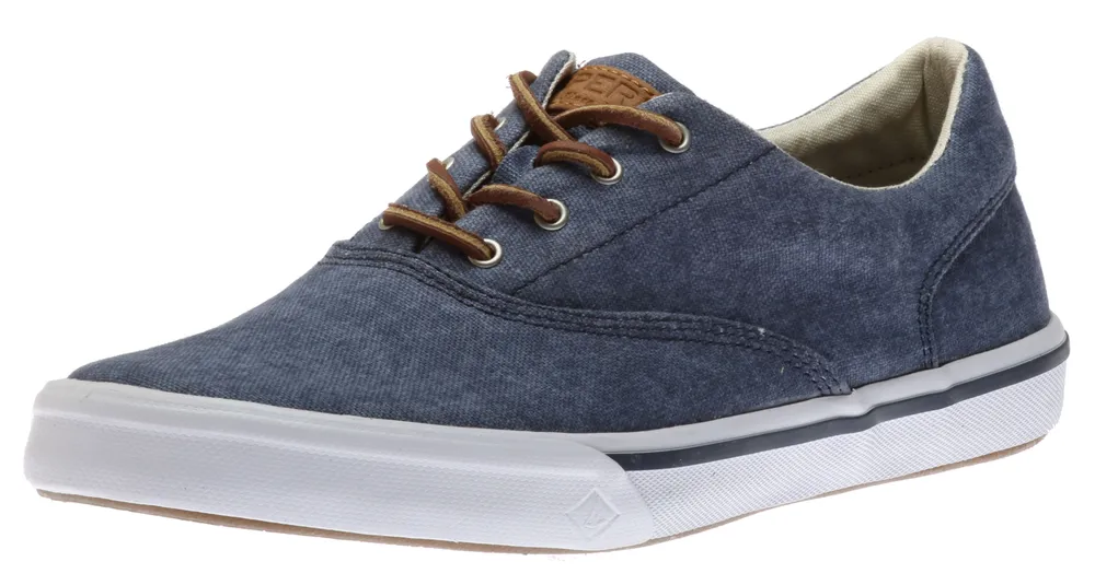 Striper II CVO Salt Washed Navy Canvas Lace-Up Sneaker