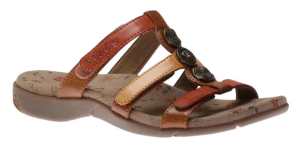 Prize 3 Harvest Multicolour Leather Slide Sandal