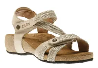 Trulie Stone Woven Leather Sandal