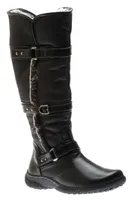 Gabrielle 2 Wide Calf Black Leather Tall Boot