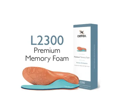 L2300 Men's Premium Memory Foam Orthotics - Insole for Extra Comfort