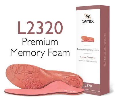 L2320 Women's Premium Memory Foam Posted Orthotics