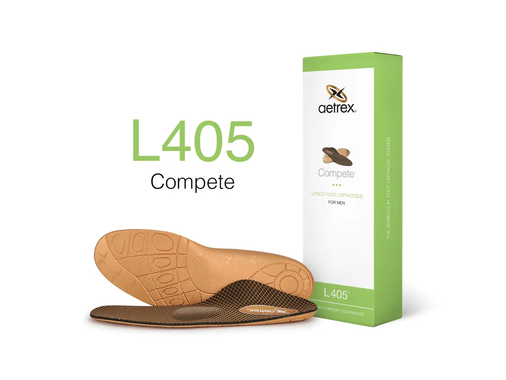 L405 Men's Compete Orthotics With Metatarsal Support