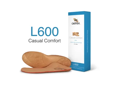L600 Men's Casual Orthotics - Insole For Everyday Shoes
