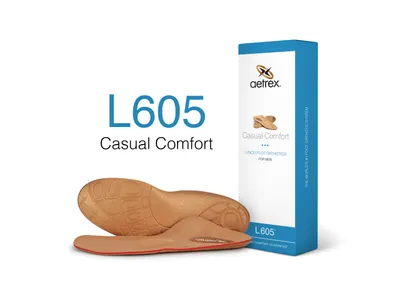 L605 Men's Casual Comfort Orthotics With Metatarsal Support
