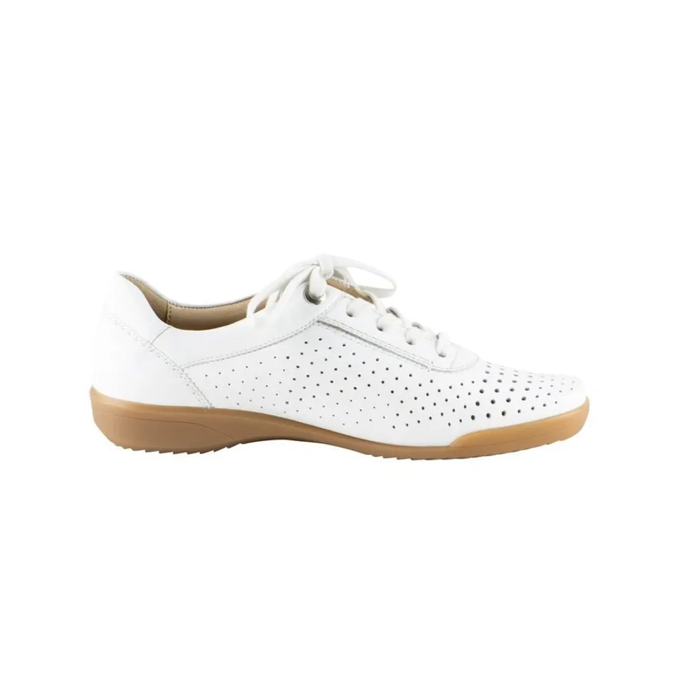 Alexis White Lace-Up Sneaker