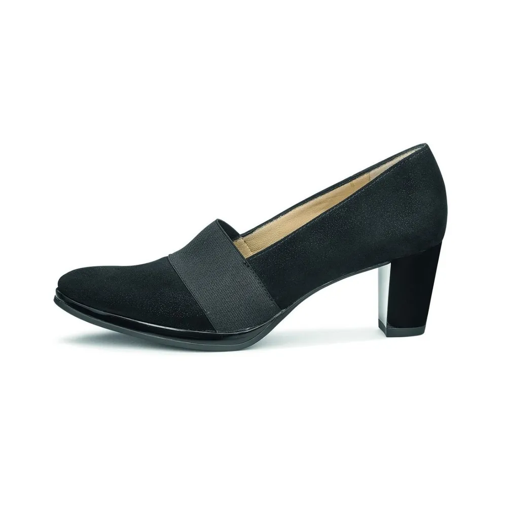 Odette Black Suede Pump