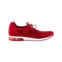 Lyssa Red Sparkle Sneaker