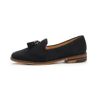 Kayla Black Tassel Loafer