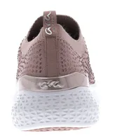 Monticello Powder Pink Rhinestone Slip-On Sneaker