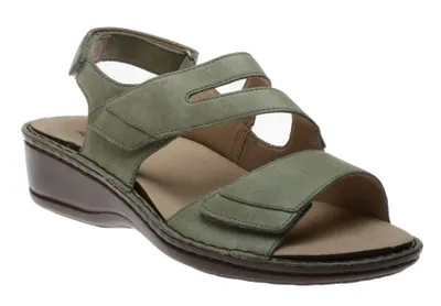 Cambridge Three Strap Sage Green Sandal