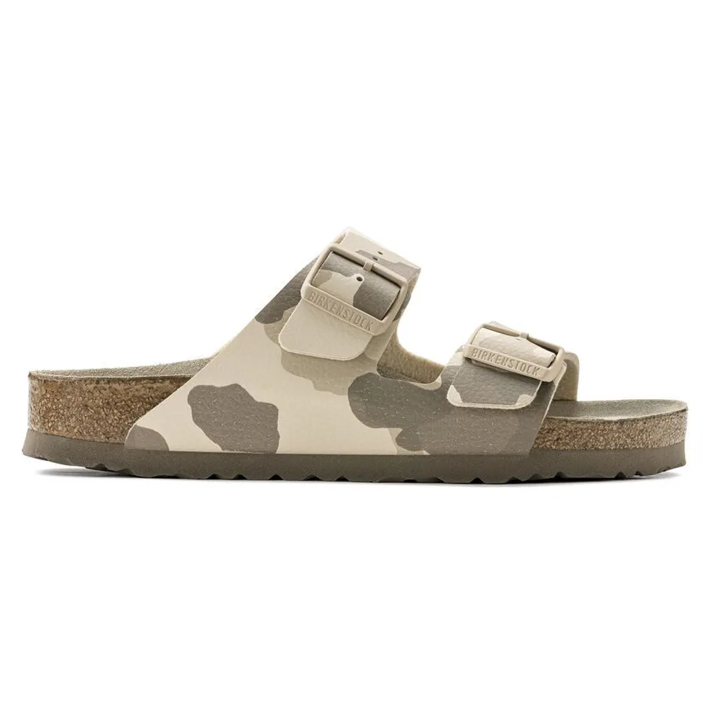 Arizona Soft Footbed Desert Soil Camo Grey Slide Sandal