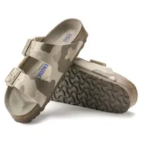 Arizona Soft Footbed Desert Soil Camo Grey Slide Sandal