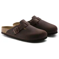Boston Habana Brown Oiled Leather Soft Footbed Clog
