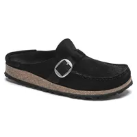 Buckley Black Suede Leather Clog