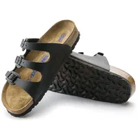 Florida Soft Footbed Birko-Flor Black Slide Sandal