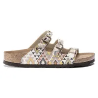 Florida Vegan Birko-Flor Printed Mocha Slide Sandal