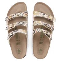 Florida Vegan Birko-Flor Printed Mocha Slide Sandal