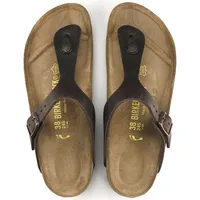 Gizeh Habana Brown Oiled Leather Thong Sandal