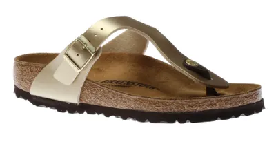 Gizeh Birko-Flor Gold Thong Sandal