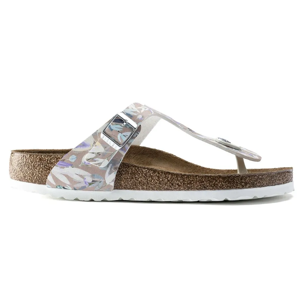 Gizeh Birko-Flor Floral Rose Thong Sandal