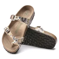 Mayari Vegan Birko-Flor Printed Mocha Sandal