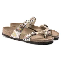 Mayari Vegan Birko-Flor Printed Mocha Sandal