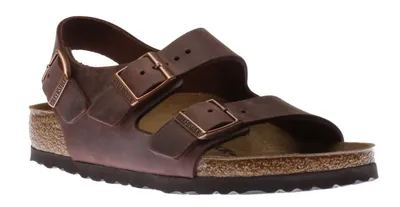 Milano Habana Brown Oiled Leather Sandal