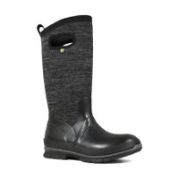 Crandall Tall Knit Black Women's Winter Boot